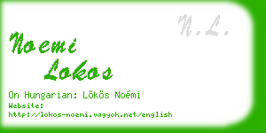 noemi lokos business card