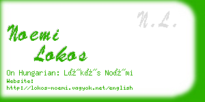 noemi lokos business card